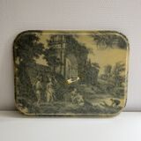 Fiberglass top canvas de Jouy style