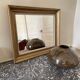 Miroir doré rectangle H53,5 X L46cm