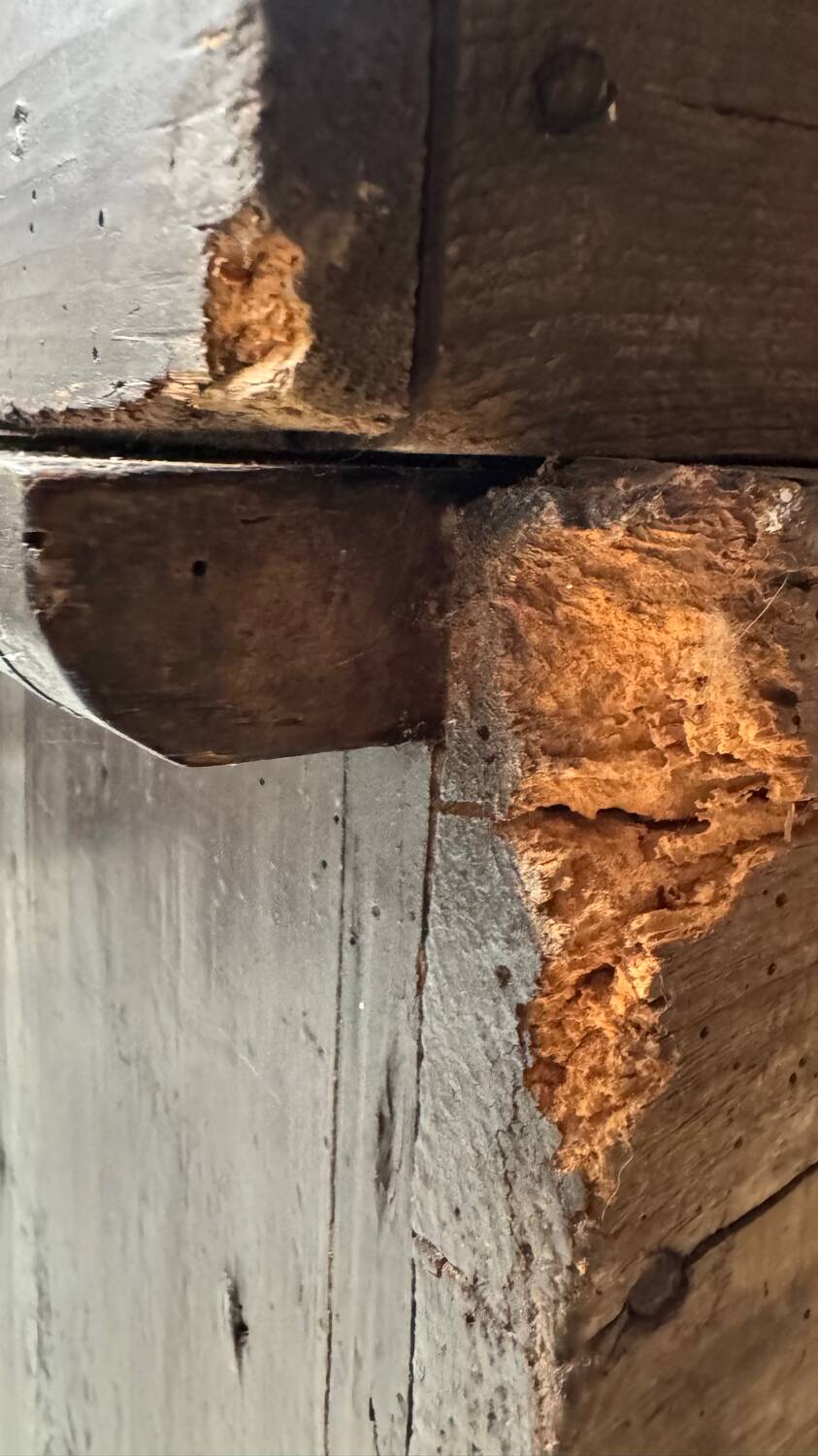 19th century folk art credenza