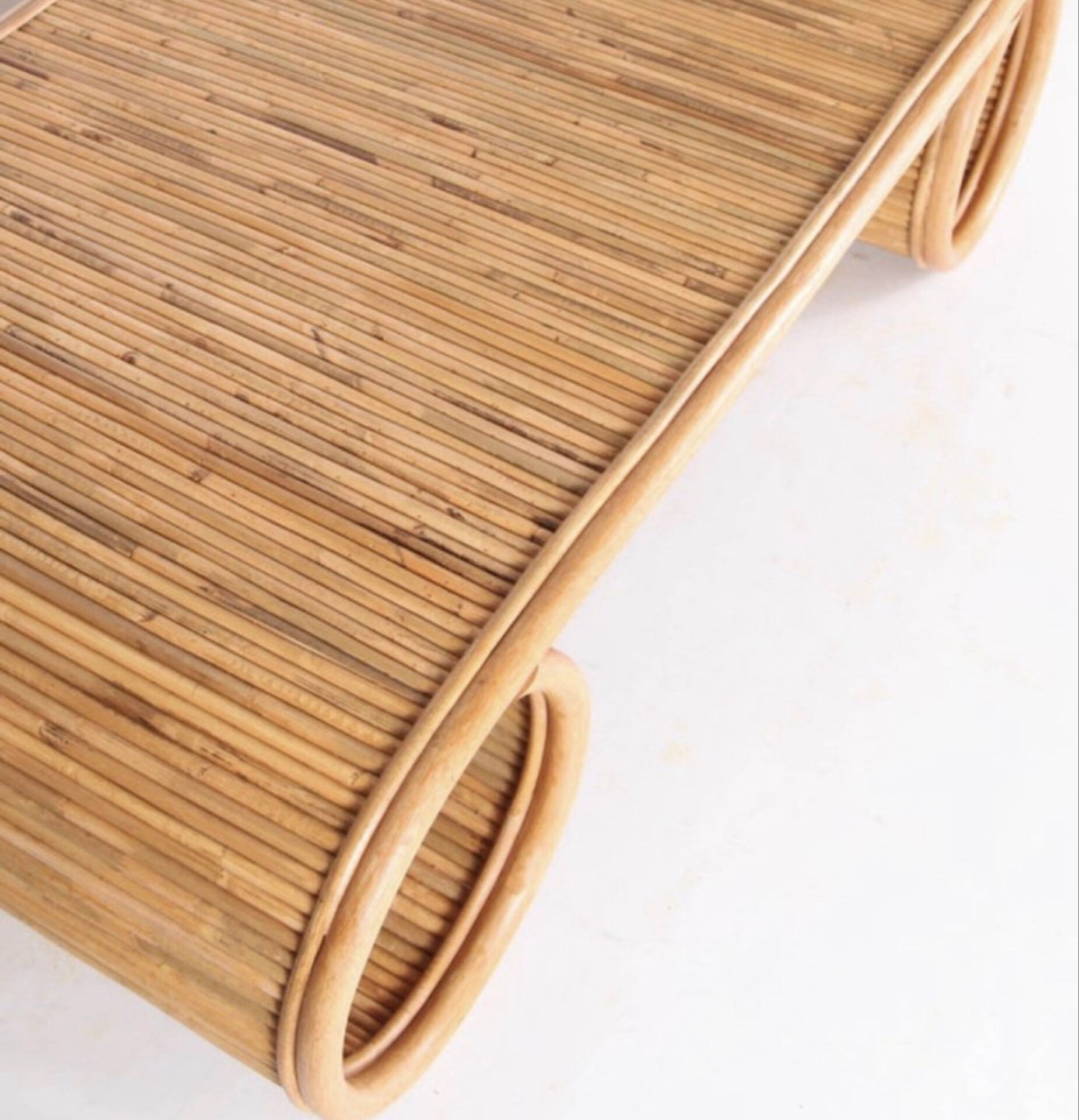 Rattan coffee table