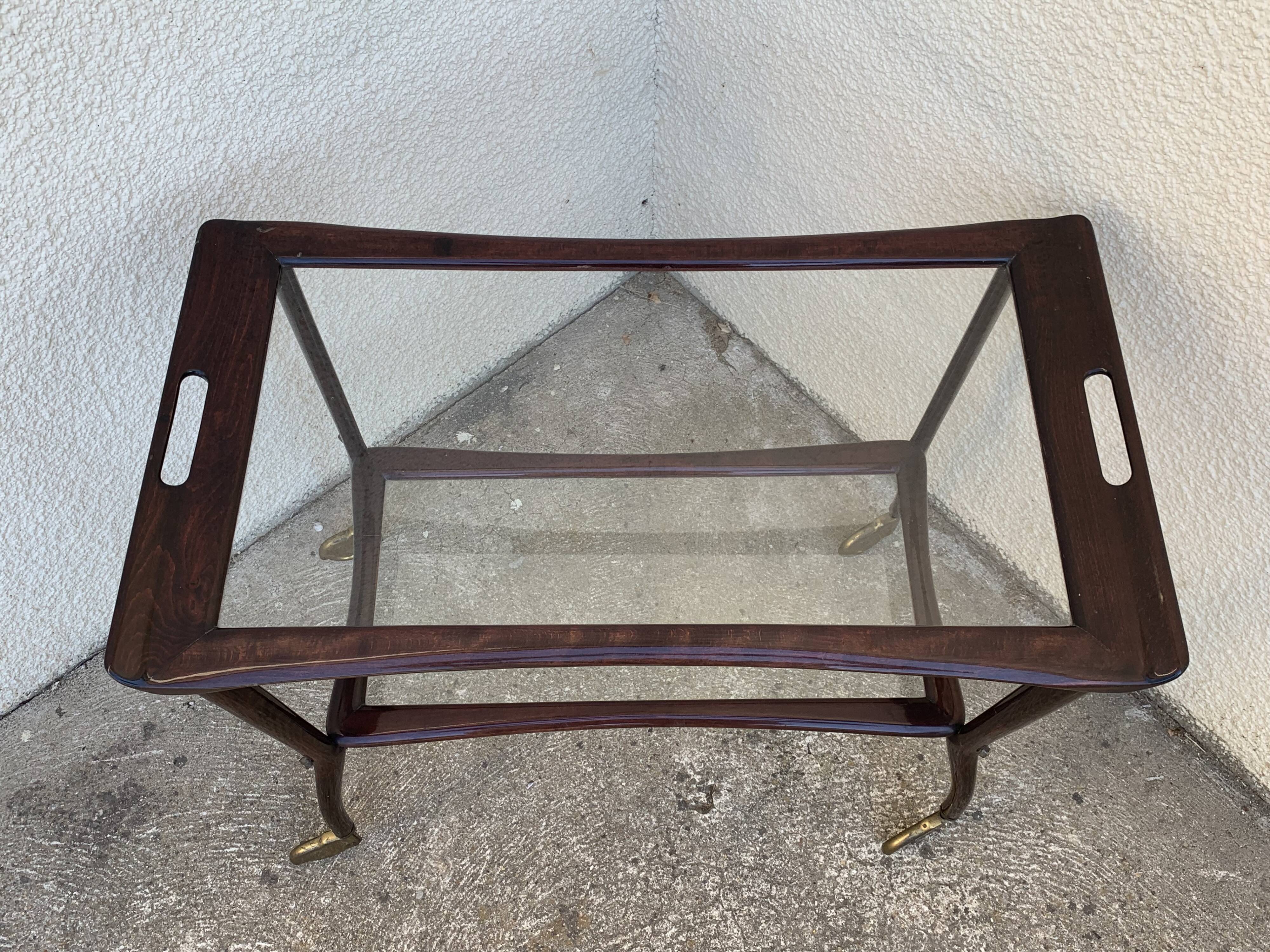 Serving trolley mahogany 1950