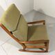 Fauteuil à bascule à dossier haut Ole Wanscher Senator années 1960