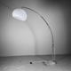 Harvey Guzzini floor lamp Arch with marble base, Italy, 1970
