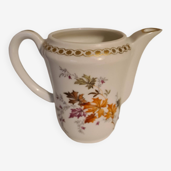 Limoges Couleuvre Porcelain milk jug, autumnal decor