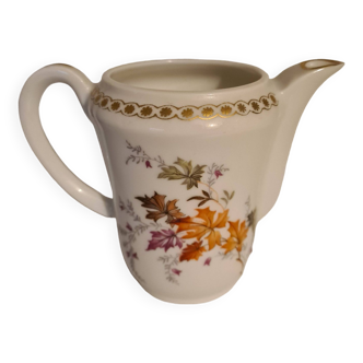Limoges Couleuvre Porcelain milk jug, autumnal decor