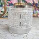Pair of cylindrical tulip wall lights from the 1950s.