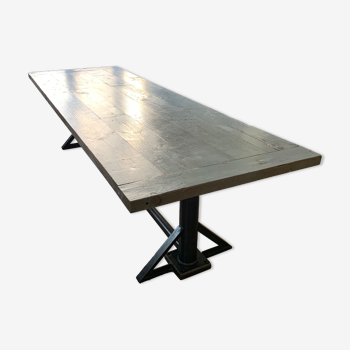 Industrial table for 10/12 people authentic