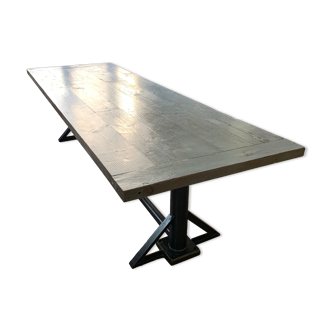 Industrial table for 10/12 people authentic
