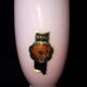 Vase soliflor opaline rose Italie