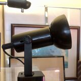 Black lacquered metal spotlight