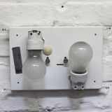 Pair of vintage Raak golden wall lights model 1556