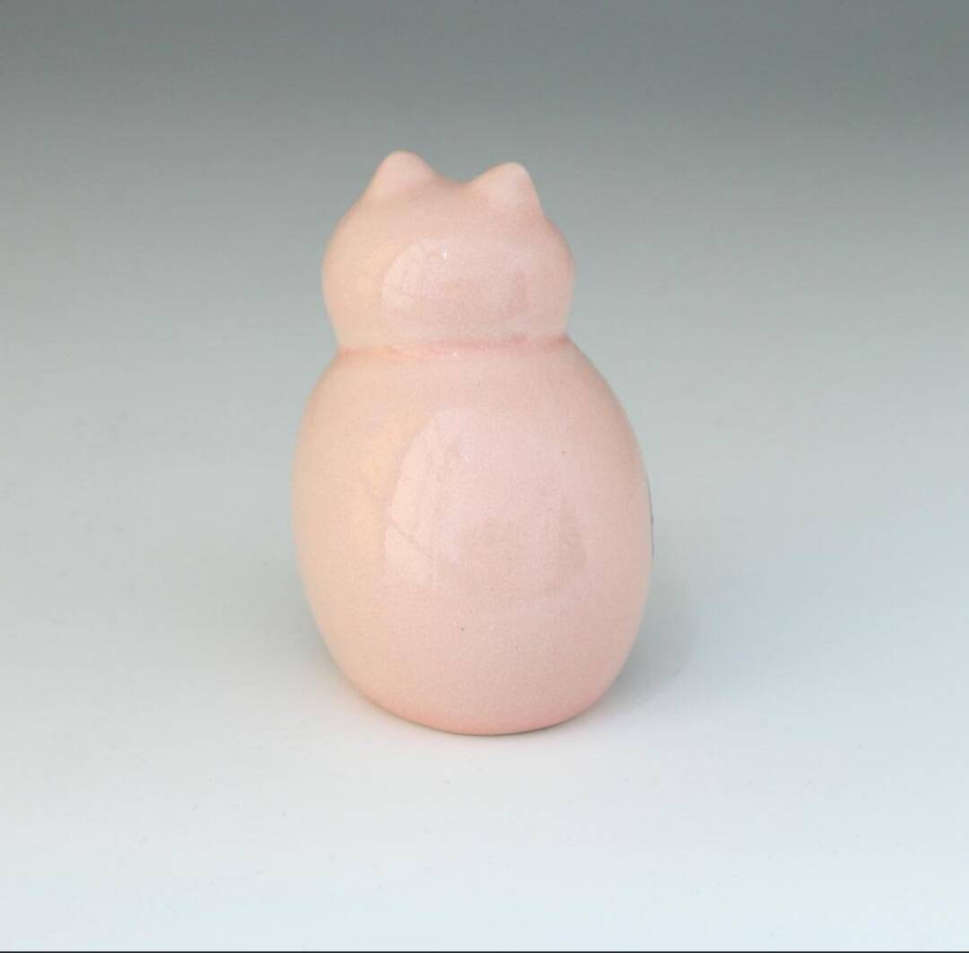 Ceramic Cat MIA Pink Lisa Larson Atelier Gustavsberg