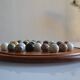 Solitaire game in exotic wood and semi-precious stones