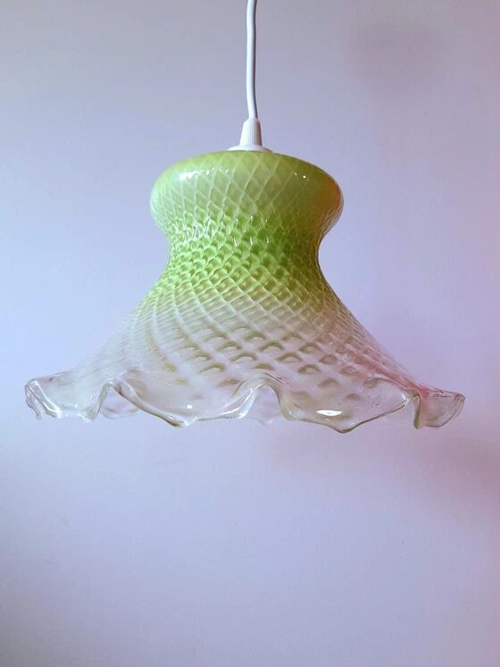 Suspension en verre teinté 1950