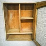 Glass toilet cabinet