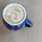 Blue milk pitcher
