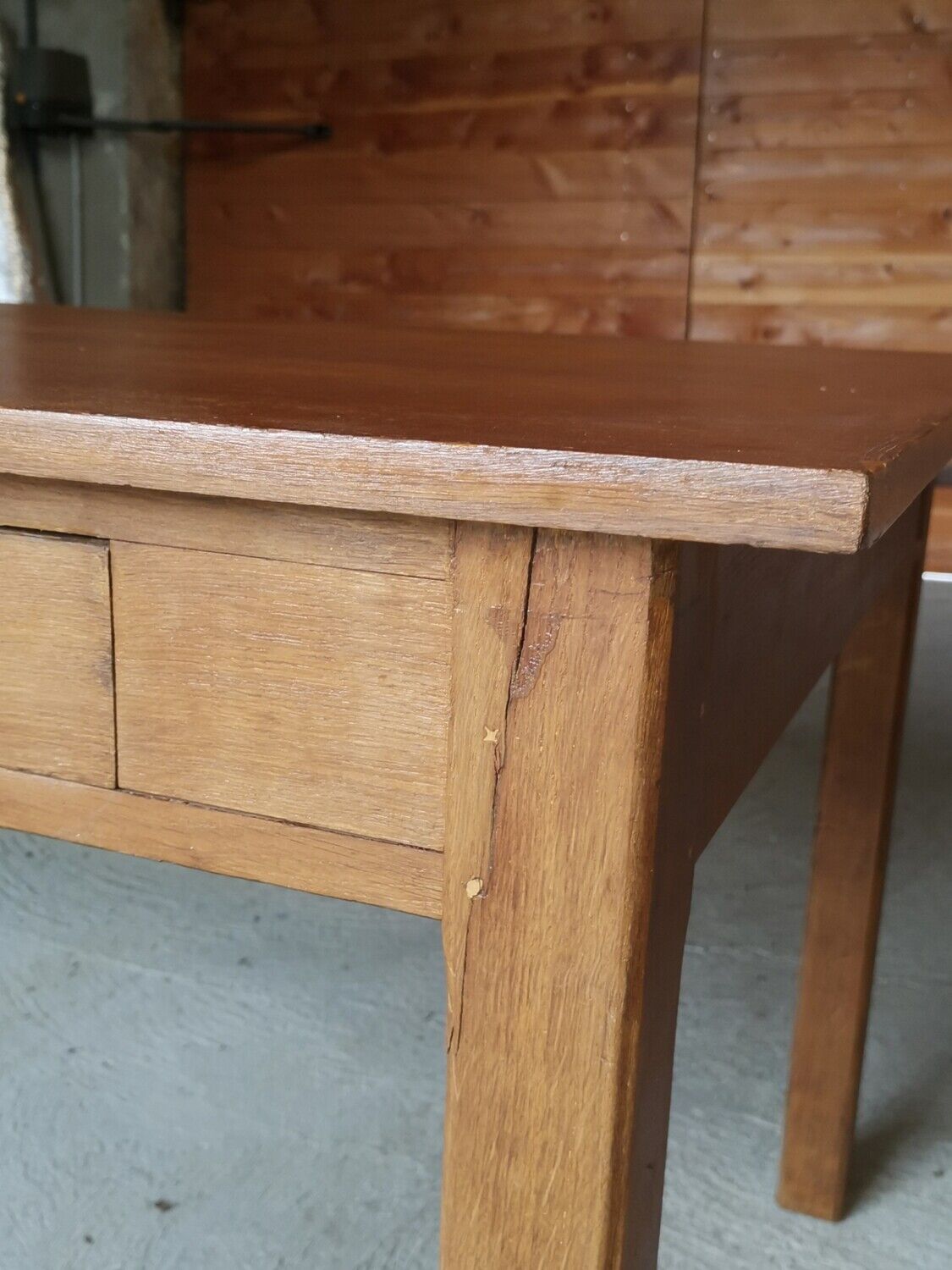 Craft table 3 drawers 2 meters long