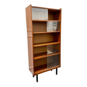 Vintage glass bookcase