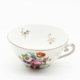 Lot of 2 porcelain cups of limoges floral patterns