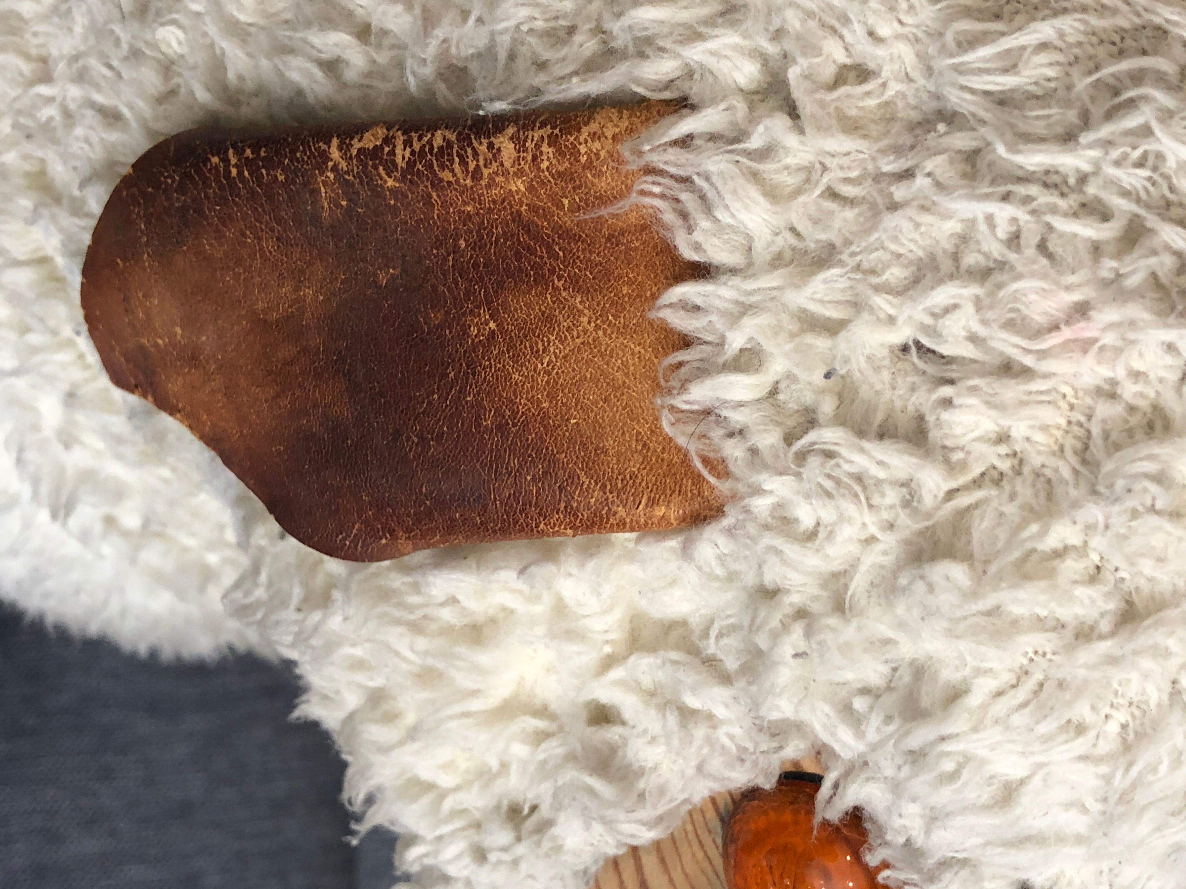 Sheep stool rests foot by Hans Peter Krafft. Edition Meier.