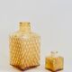 Vintage smoked glass whiskey decanter