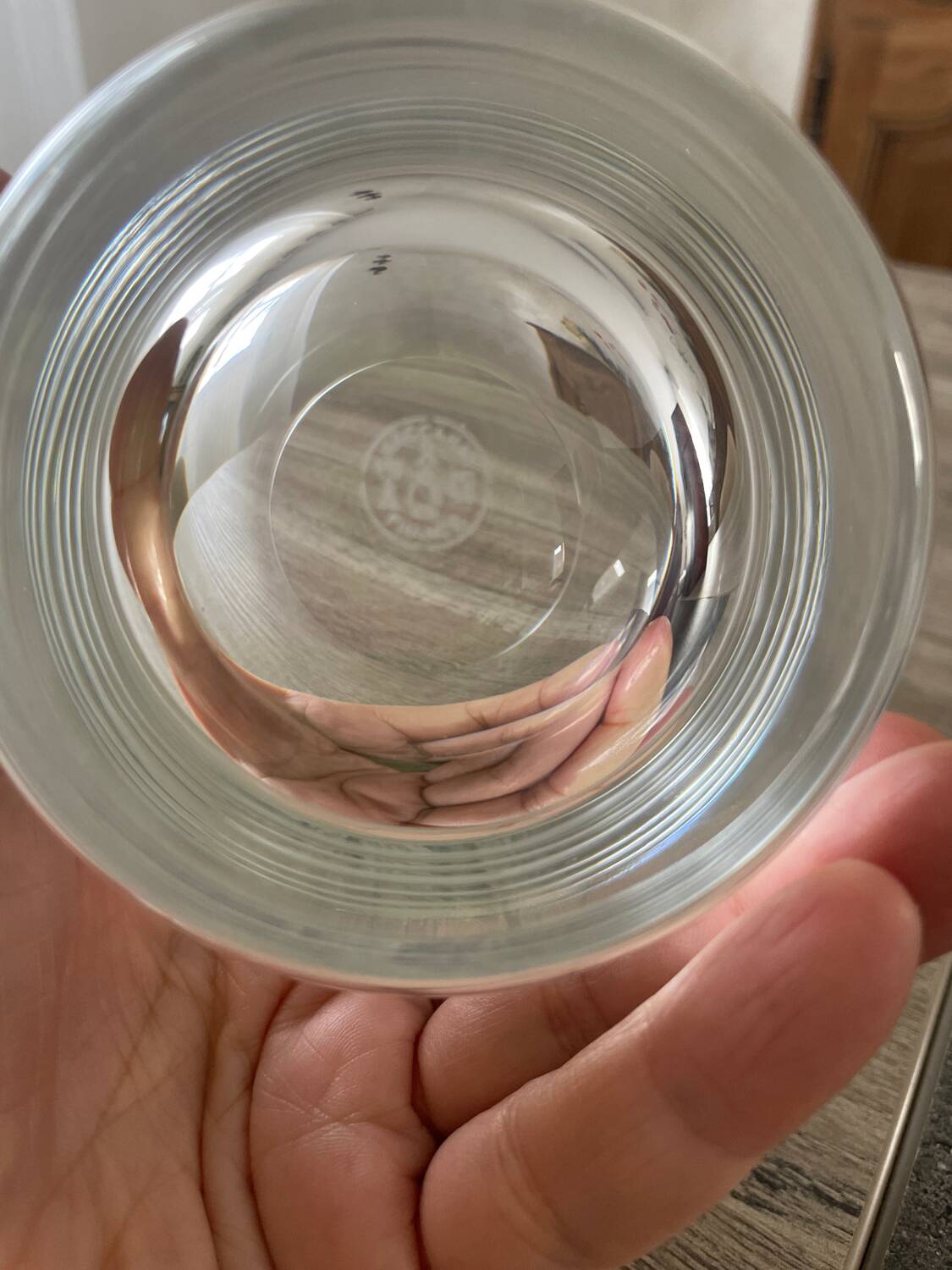 Crystal whisky glass signed Baccarat