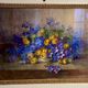 Old painting, still life with flowers, signed Marie Piat (1880-1977)