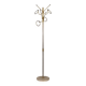 Vintage 1960s floor coat stand in golden brass, italian design