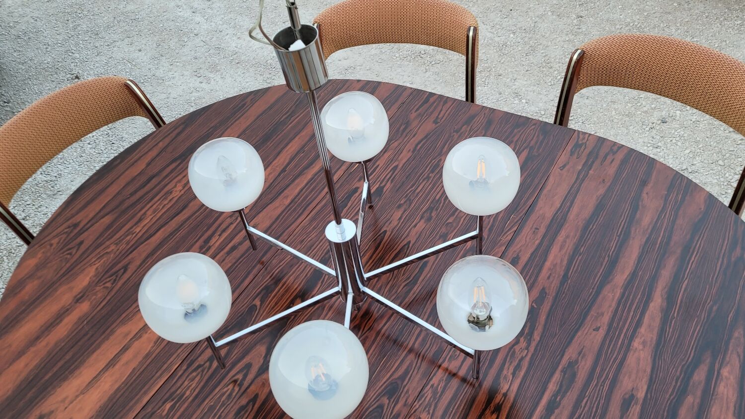 Gaetano Sciolari style designer chandelier, 1970s