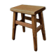 Rustic solid wood stool – brutalist spirit