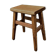 Rustic solid wood stool – brutalist spirit