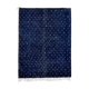 Modern Moroccan carpet dark blue
