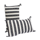 Set of 2 rectangular cushions