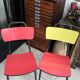Pair of vintage Formica chairs