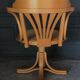 Armchair american turning desk wood hanger chene clair 1960 cannage