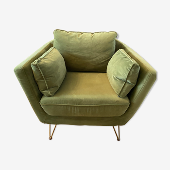 Fauteuil topim vert olive