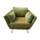 Fauteuil topim vert olive