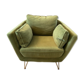 Fauteuil topim vert olive