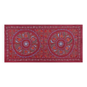 Hand knotted rug, vintage Turkish rug 94x189 cm