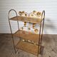 Gilded étagère, French, 1960s
