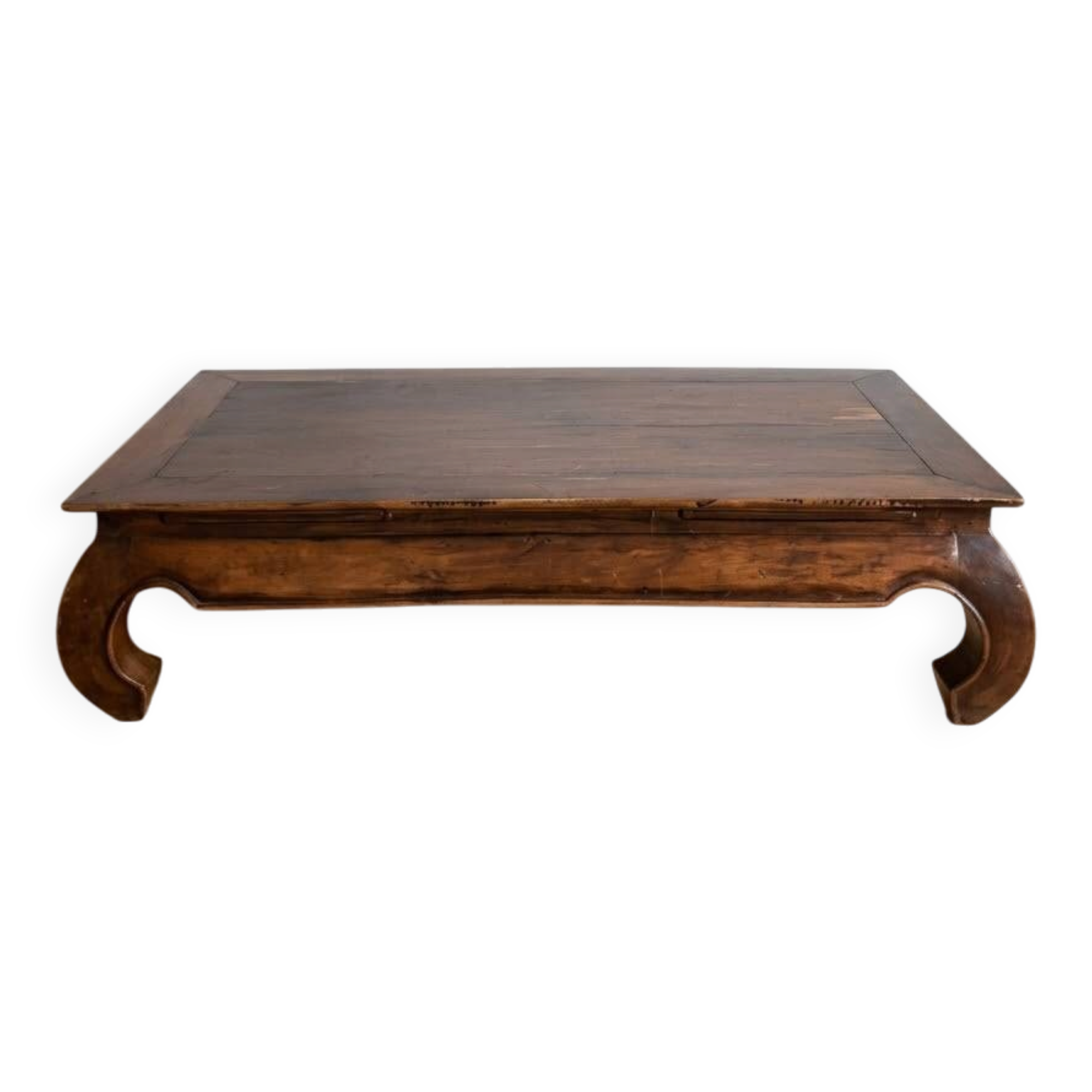 Brown solid wood oriental coffee table