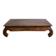 Brown solid wood oriental coffee table