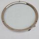 Round tray silver metal 70s