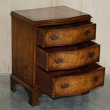 Vintage Walnut Burr Commode Serpentine Bevan Funnell