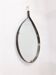 Mid-Century Modern Brass and Steel Drop-Shaped Mirror, Italy, 1970s