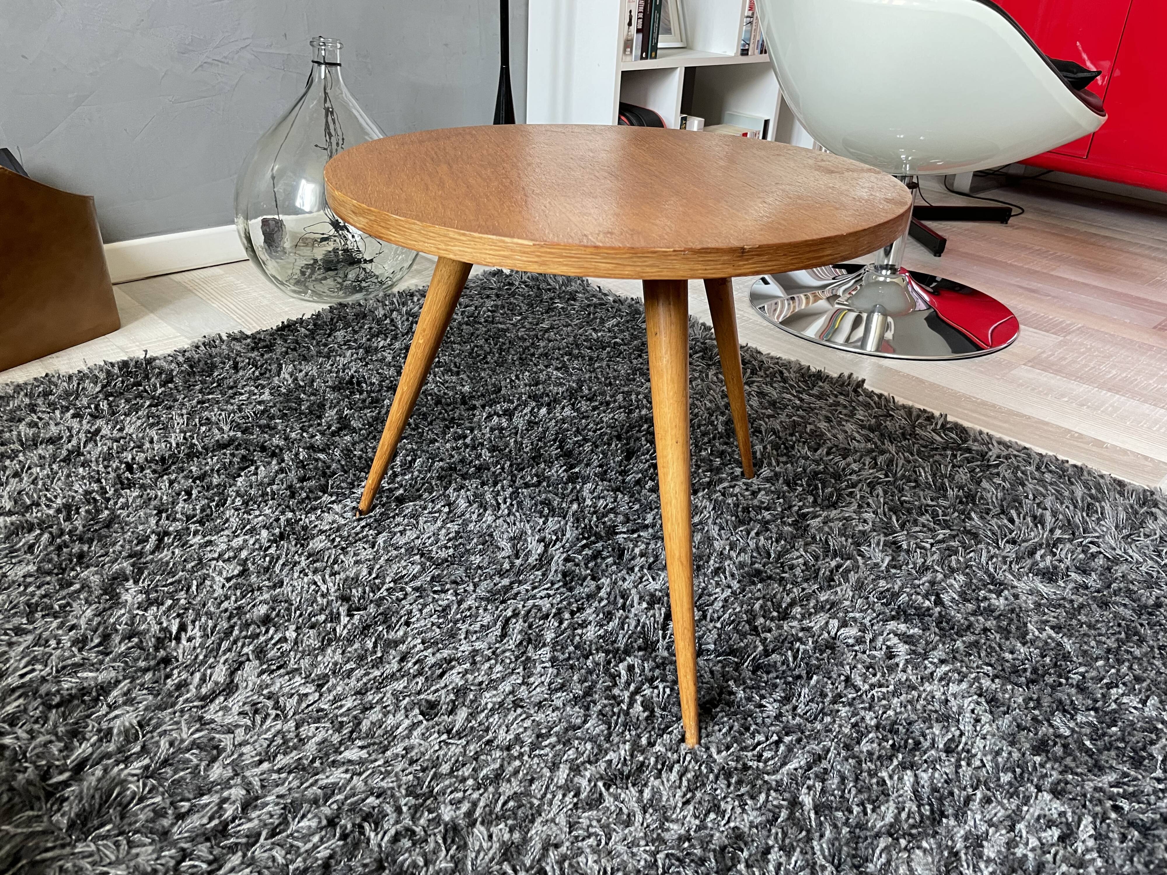 Tripod coffee table 50s