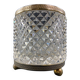 Crystal pencil pot with Empire style diamond tip decor