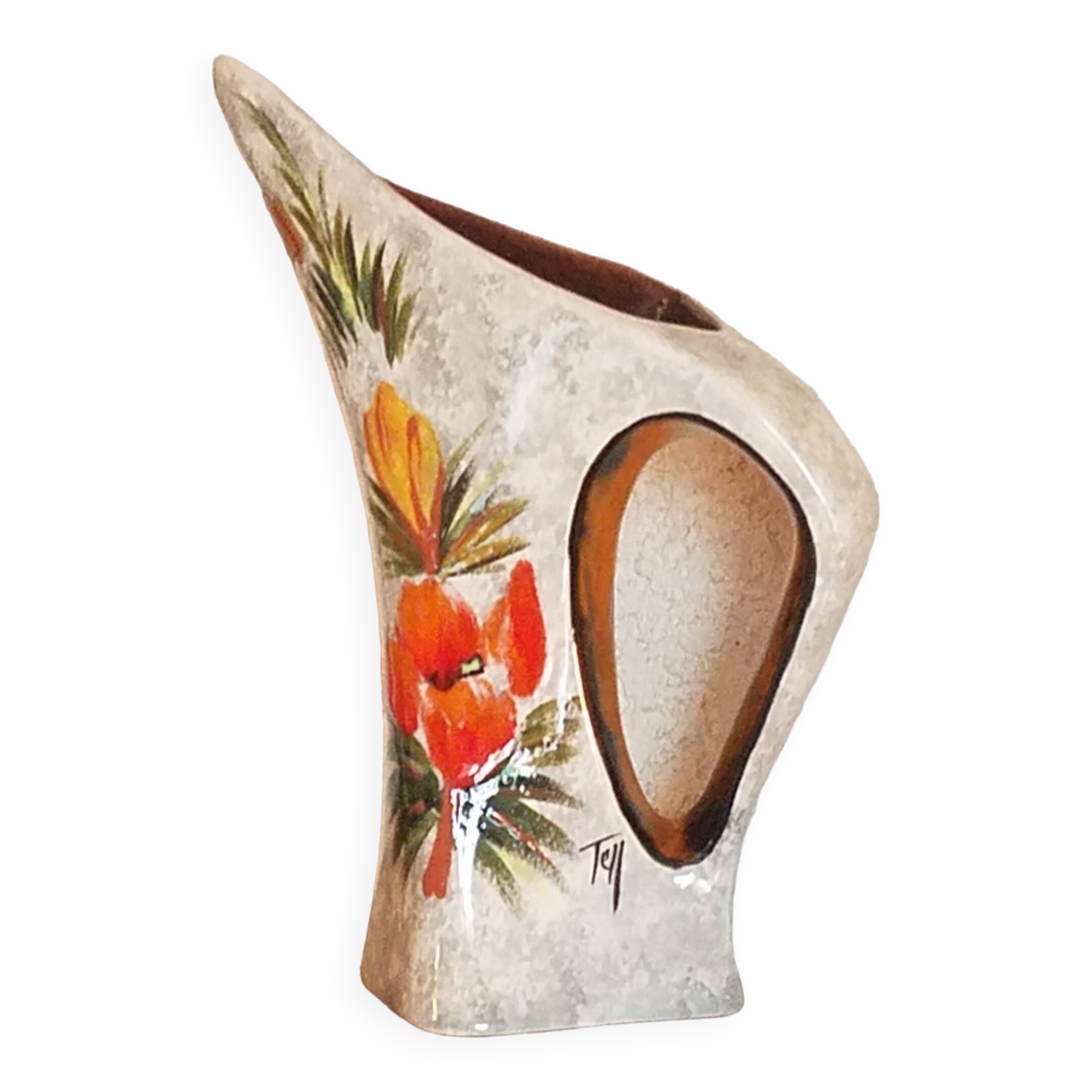 Vase pichet vintage signé