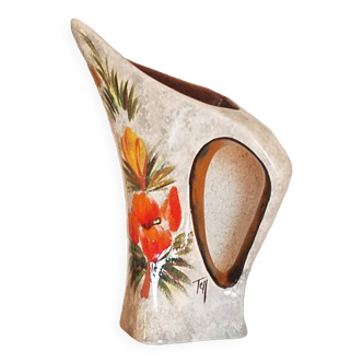 Vintage pitcher vase signed