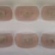 Set of six pink murano glass sconces. Italy 1970s